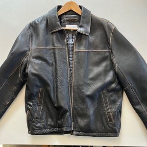 Calvin Klein Men’s leather jacket Medium